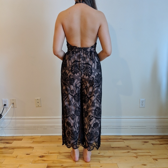 Alexis lace and silk romper - Picture 2 of 3